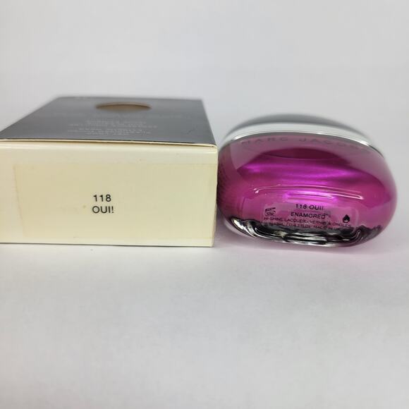 Marc Jacobs Enamored Lacquer Nail Colour "Oui!" 118 Pink Nail Polish Chrome Holo - Picture 7 of 7